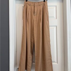 Women’s Anthropologie Maeve Tan wide leg Pants